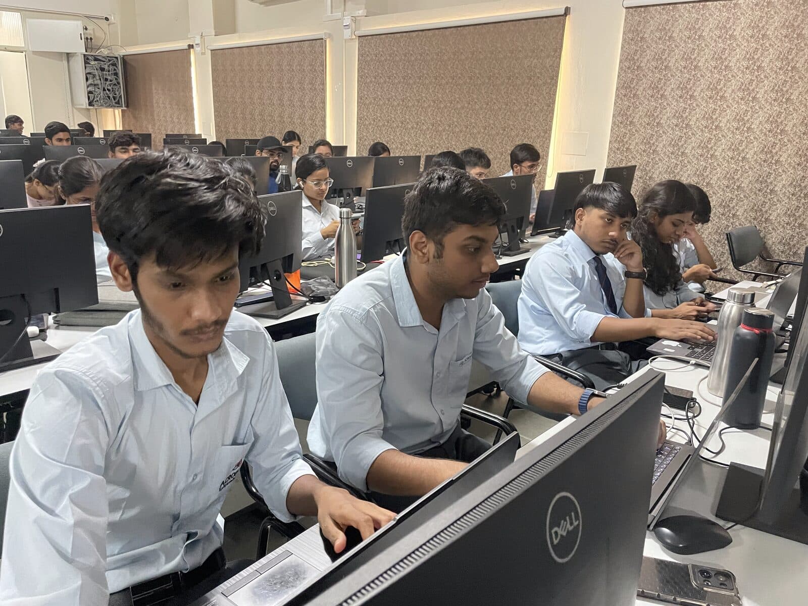Students competing at the ZeroDay CTF powered by ChakraVue.